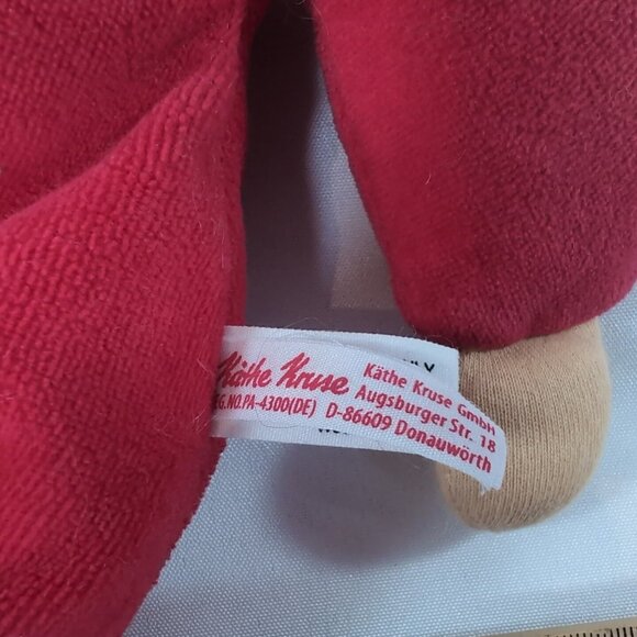 Kathe Kruse Vintage Plush Doll Red Brown Braids Wool Soft Body Hat Waldorf 13" - Picture 8 of 11